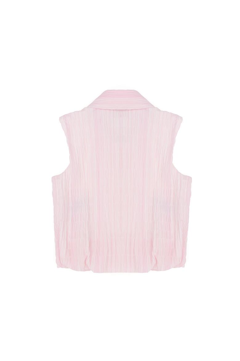 Kız Çocuk Pembe Kısa Kollu Gömlek - 50283978011