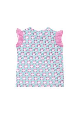 Kız Çocuk Mint Bisiklet Yaka Tişört - 50283283008