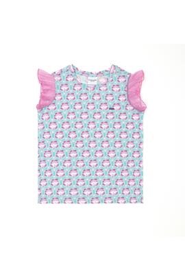 Kız Çocuk Mint Bisiklet Yaka Tişört - 50283283008