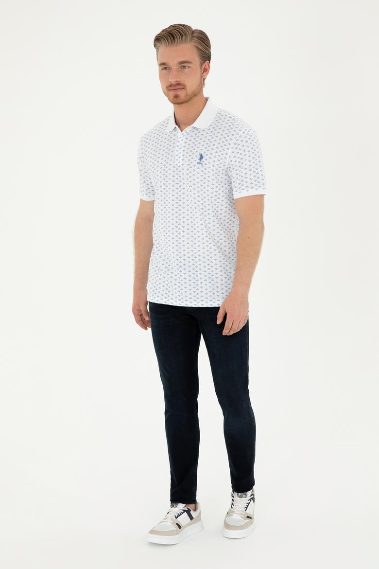 Erkek Regular Fit Polo Yaka Koyu Mavi Tişört - 50289149015