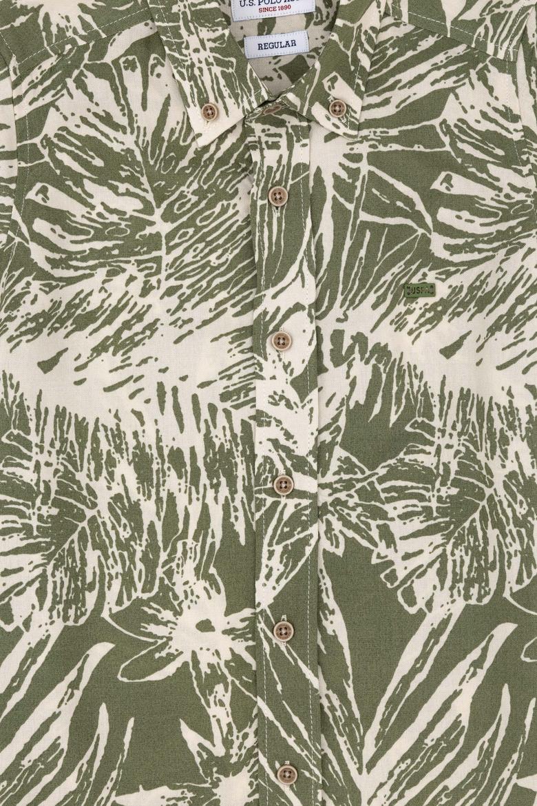 Erkek Çocuk Ekru Kısa Kollu Gömlek - 50283856007