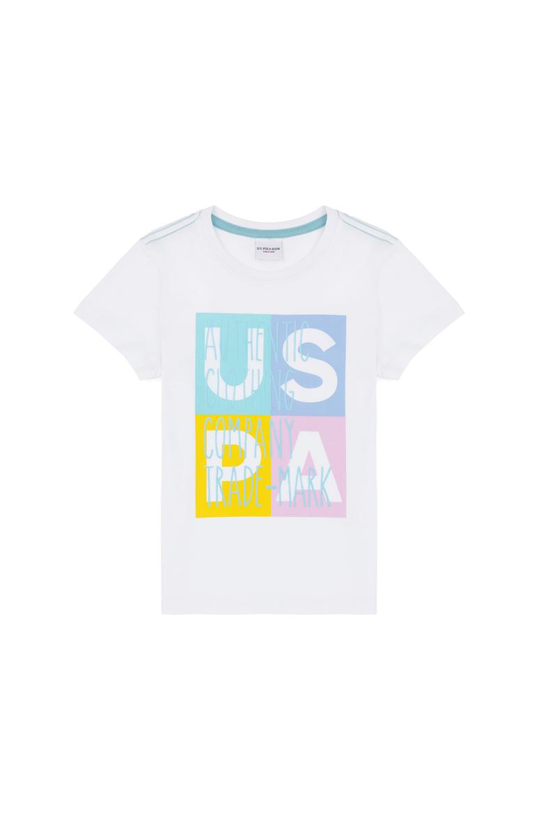 Erkek Çocuk Beyaz Bisiklet Yaka Tişört - 50281681043