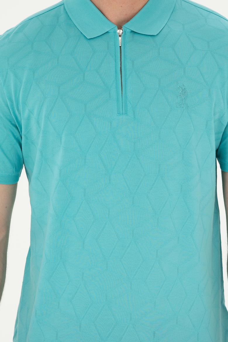 Erkek Regular Fit Polo Yaka Mint Tişört - 50282503006