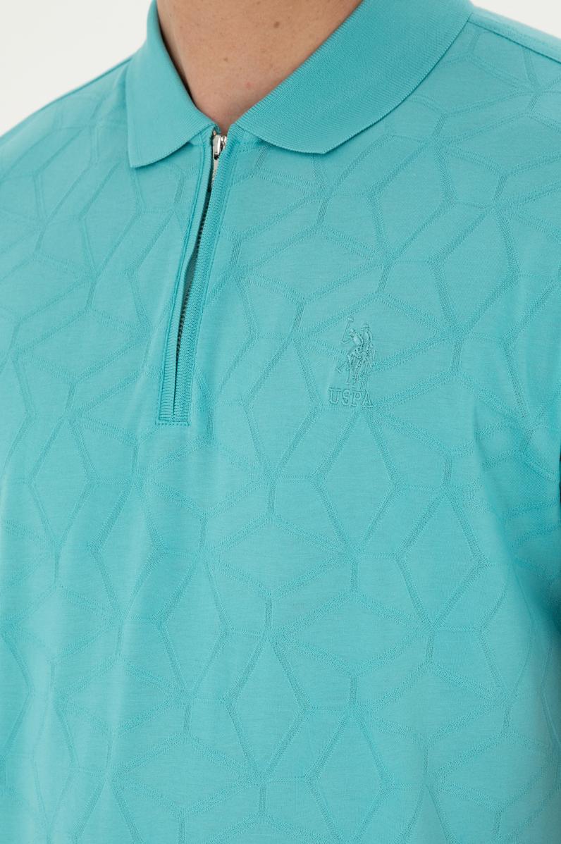 Erkek Regular Fit Polo Yaka Mint Tişört