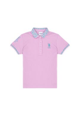 Kız Çocuk Pembe Basic Tişört - 50283284039