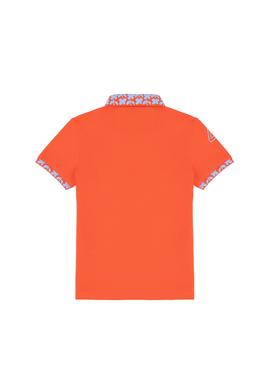 Kız Çocuk Nar Çiçeği Polo Yaka Basic Tişört - 50283284050