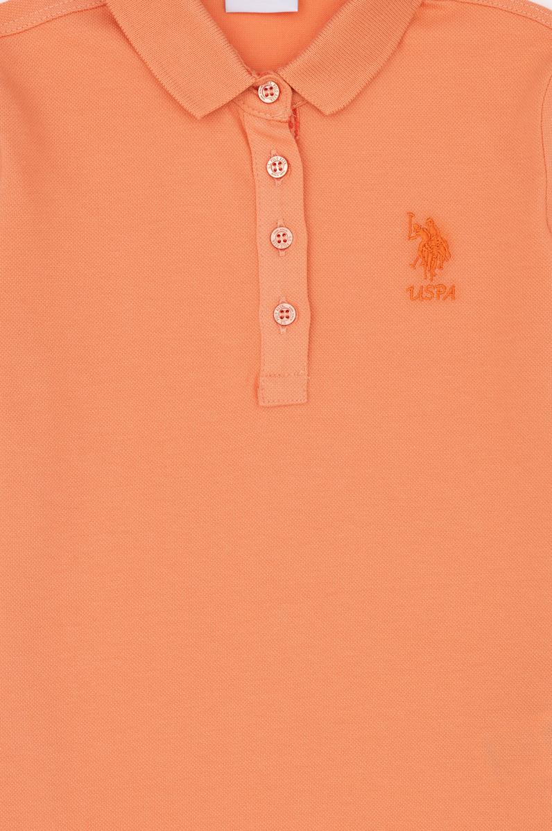 Kız Çocuk Somon Basic Tişört