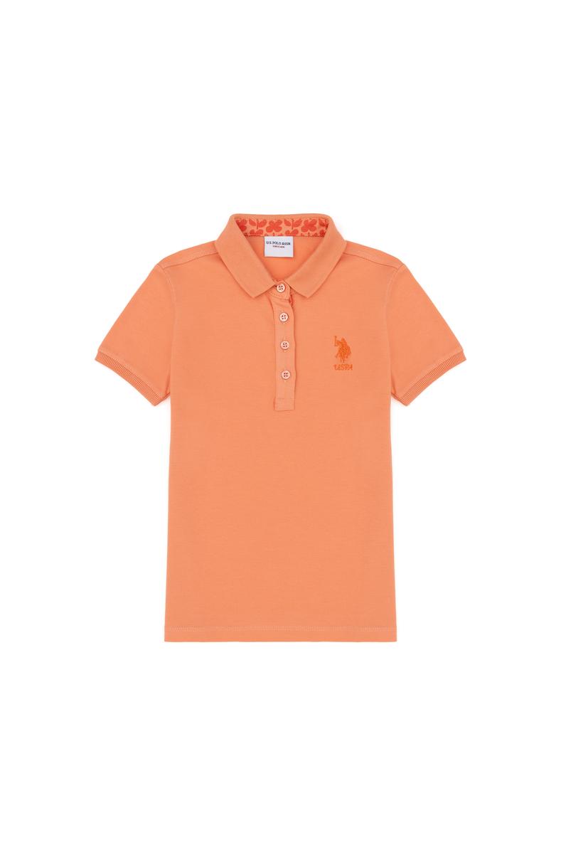 Kız Çocuk Somon Basic Tişört