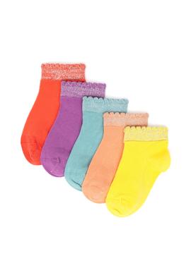 Kız Çocuk Sarı Çorap - 50286386002