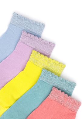 Kız Çocuk Neon Pembe Çorap - 50286386003