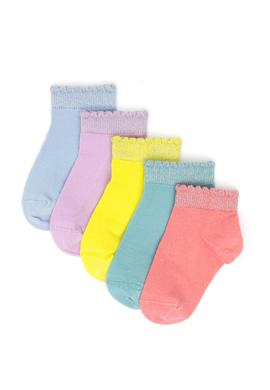 Kız Çocuk Neon Pembe Çorap - 50286386003