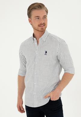 Erkek Gri Uzun Kollu Gömlek - 50288678037