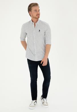 Erkek Gri Uzun Kollu Gömlek - 50288678037