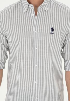 Erkek Gri Uzun Kollu Gömlek - 50288678037