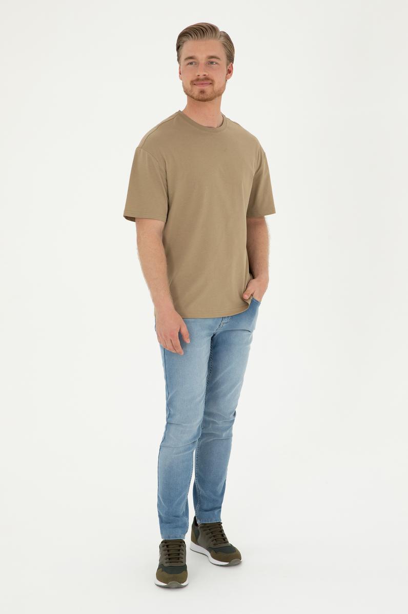 Erkek Açık Mavi Jean Pantolon