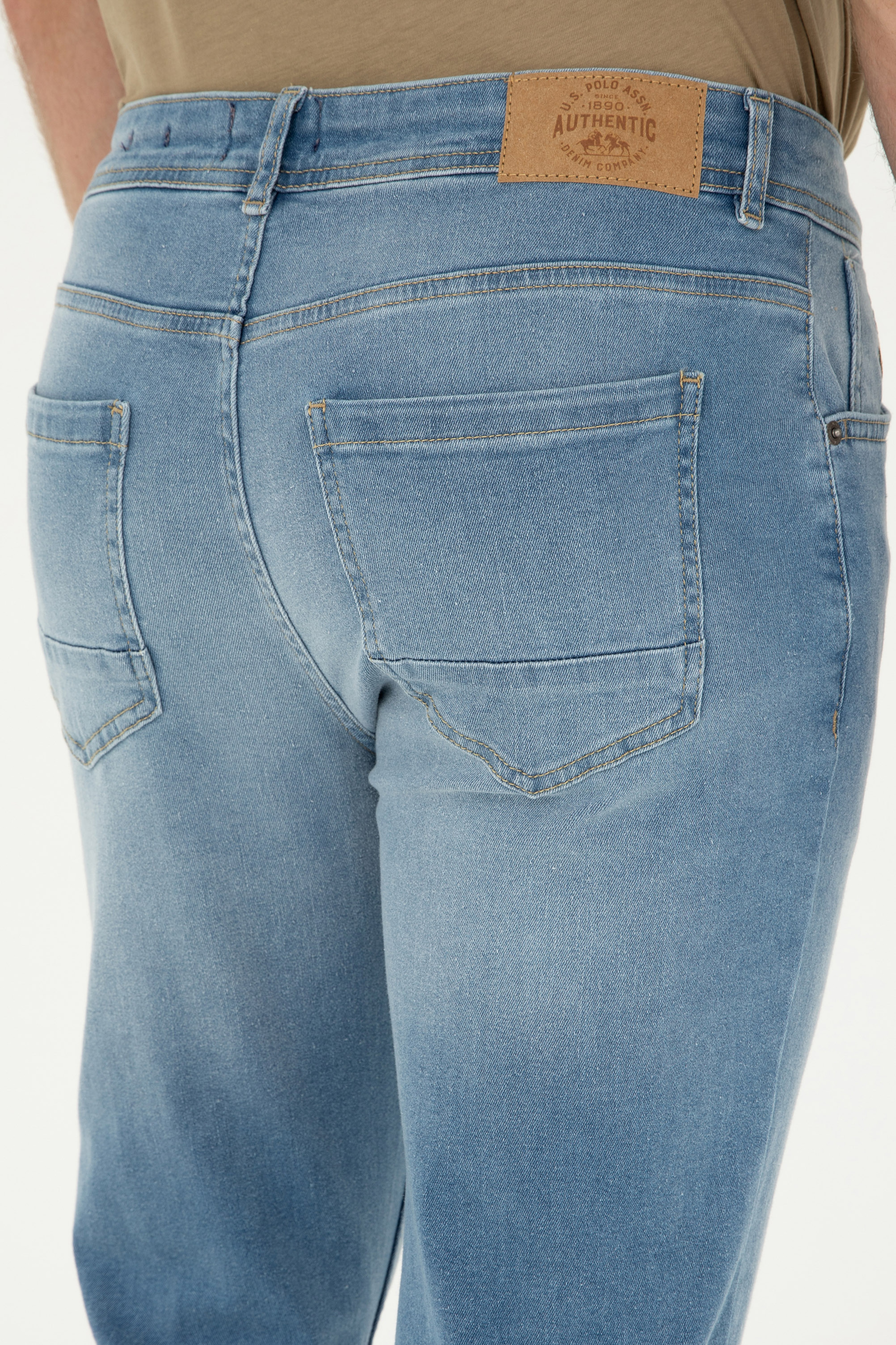 Erkek Açık Mavi Jean Pantolon - Image 6