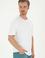 Erkek Comfort Fit Bisiklet Yaka Beyaz Tişört