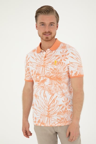 Erkek Regular Fit Polo Yaka Somon Tişört