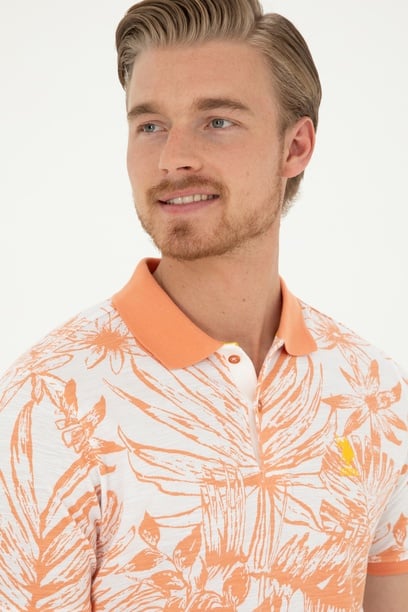 Erkek Regular Fit Polo Yaka Somon Tişört
