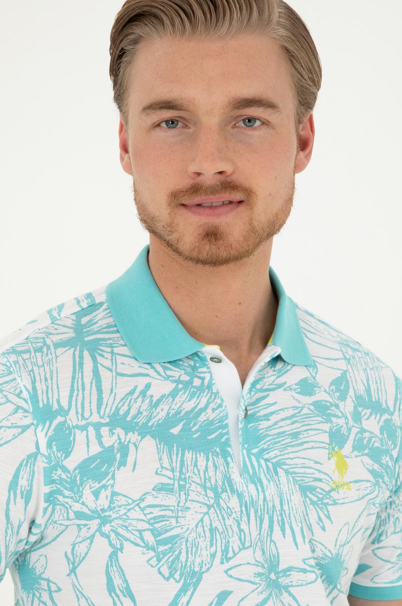 Erkek Regular Fit Polo Yaka Mint Tişört