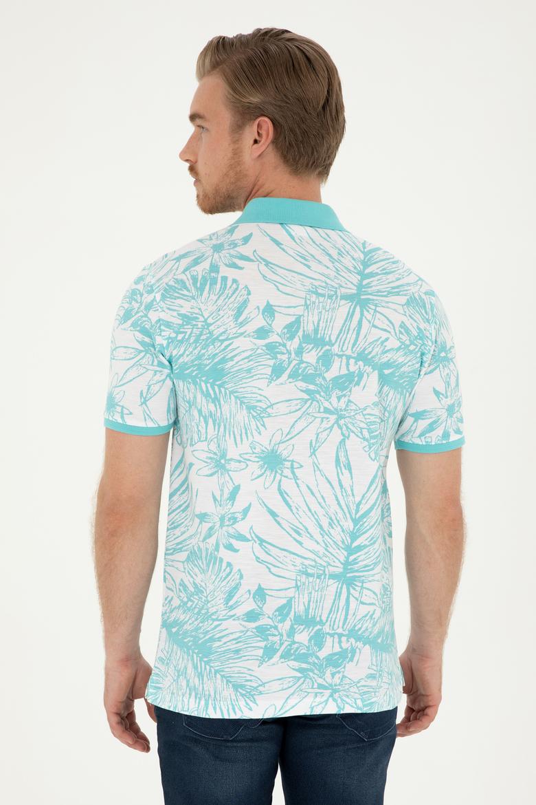 Erkek Regular Fit Polo Yaka Mint Tişört - 50281518038