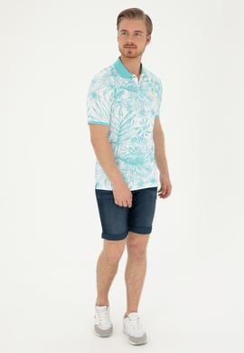 Erkek Regular Fit Polo Yaka Mint Tişört - 50281518038