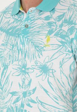 Erkek Regular Fit Polo Yaka Mint Tişört - 50281518038