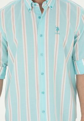 Erkek Mint Uzun Kollu Gömlek - 50283797010