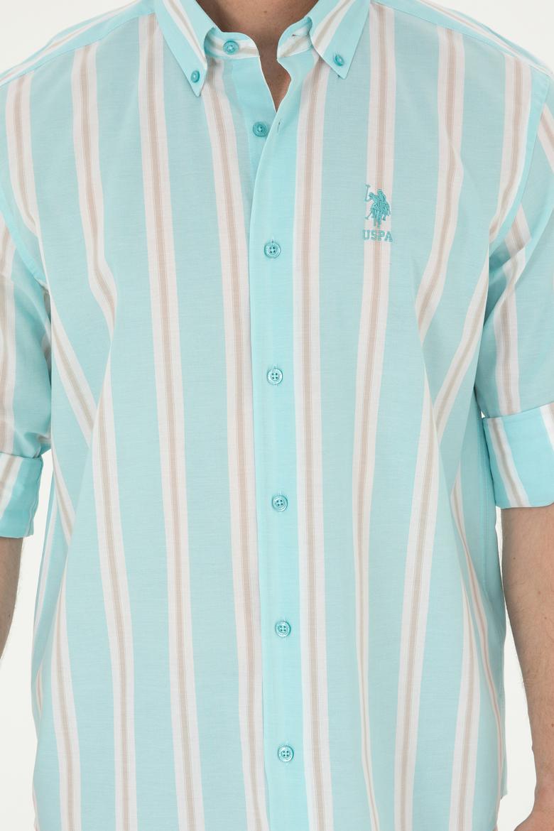 Erkek Mint Uzun Kollu Gömlek - 50283797010