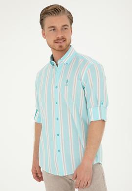 Erkek Mint Uzun Kollu Gömlek - 50283797010