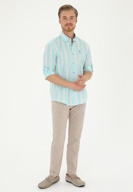 Erkek Mint Uzun Kollu Gömlek - 50283797010