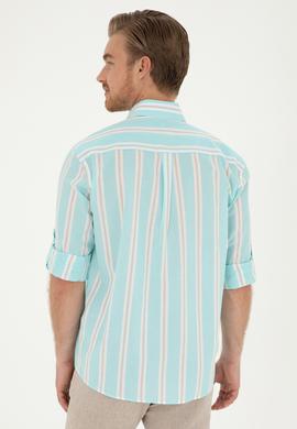 Erkek Mint Uzun Kollu Gömlek - 50283797010