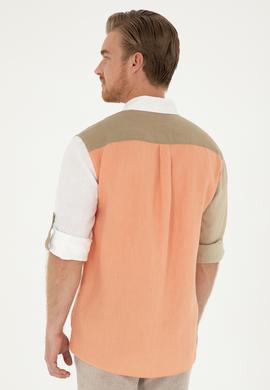 Erkek Somon Uzun Kollu Gömlek - 50283808026