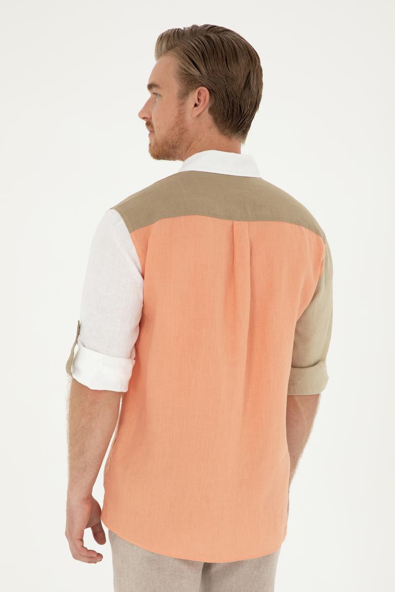 Erkek Somon Uzun Kollu Gömlek - 50283808026