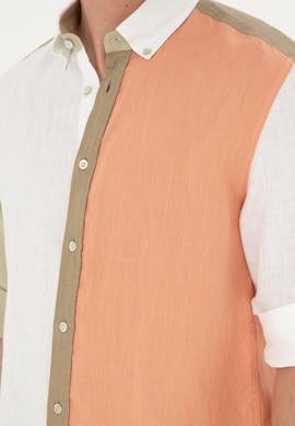 Erkek Somon Uzun Kollu Gömlek - 50283808026