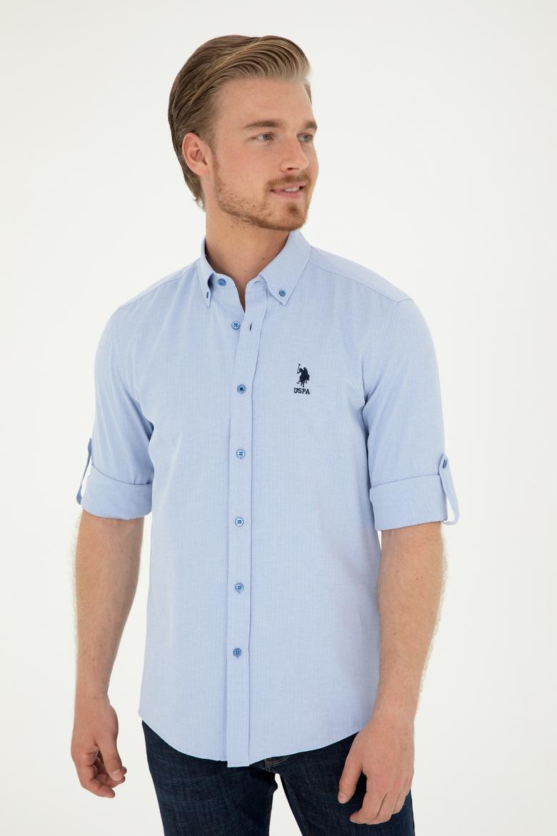 Erkek Açık Mavi Uzun Kollu Gömlek - 50288659010