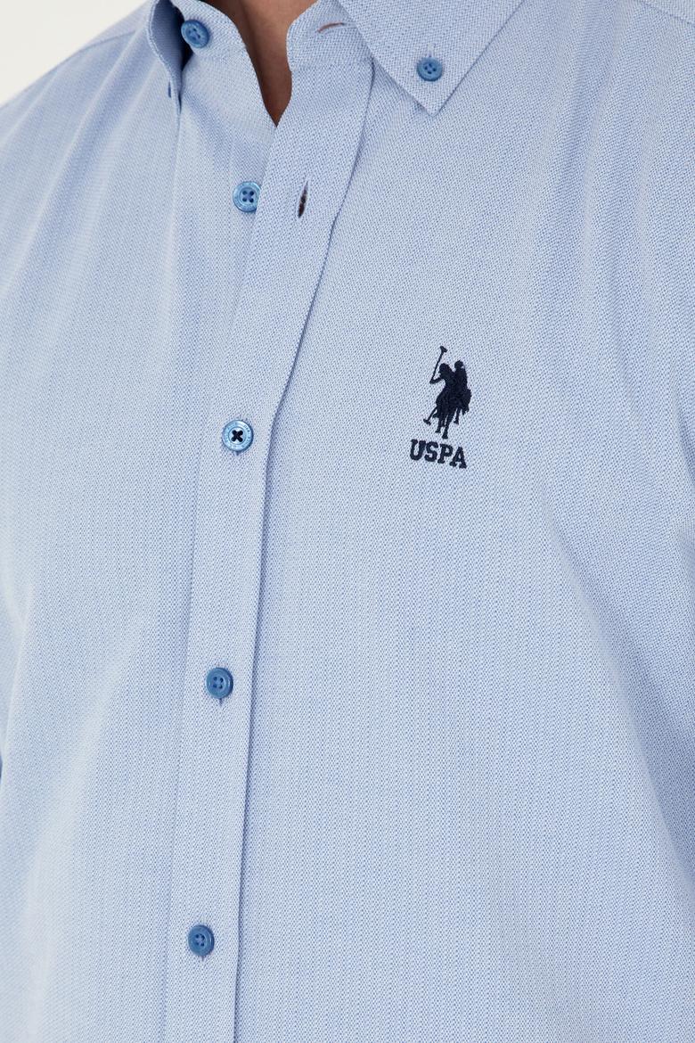 Erkek Açık Mavi Uzun Kollu Gömlek - 50288659010