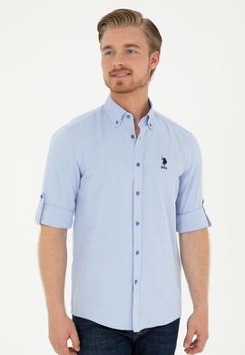 Erkek Açık Mavi Uzun Kollu Gömlek - 50288659010