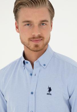 Erkek Açık Mavi Uzun Kollu Gömlek - 50288659010