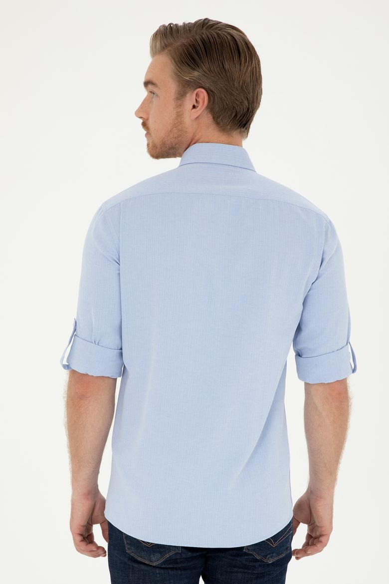 Erkek Açık Mavi Uzun Kollu Gömlek - 50288659010