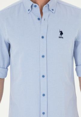 Erkek Açık Mavi Uzun Kollu Gömlek - 50288659010