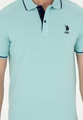 Erkek Su Yeşili Basic Tişört - 50284631106