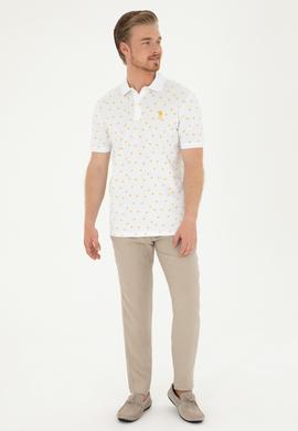 Erkek Regular Fit Polo Yaka Safran Tişört - 50288378001