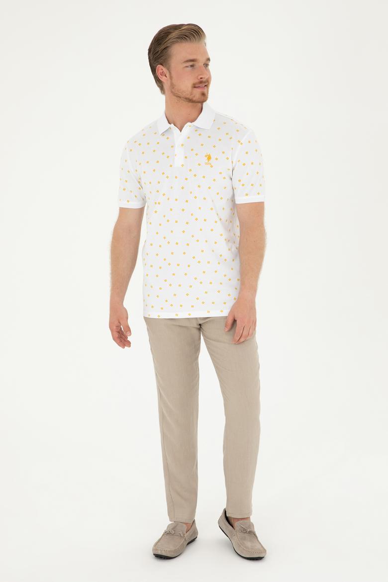 Erkek Regular Fit Polo Yaka Safran Tişört - 50288378001