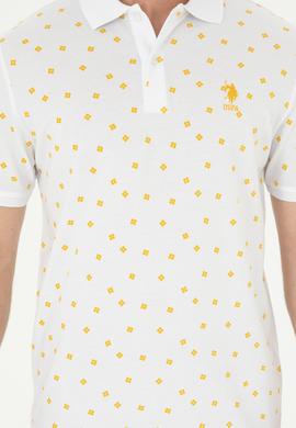 Erkek Regular Fit Polo Yaka Safran Tişört - 50288378001