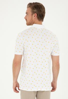 Erkek Regular Fit Polo Yaka Safran Tişört - 50288378001