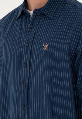 Erkek Koyu Mavi Jean Gömlek - 50281930007