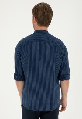 Erkek Koyu Mavi Jean Gömlek - 50281930007