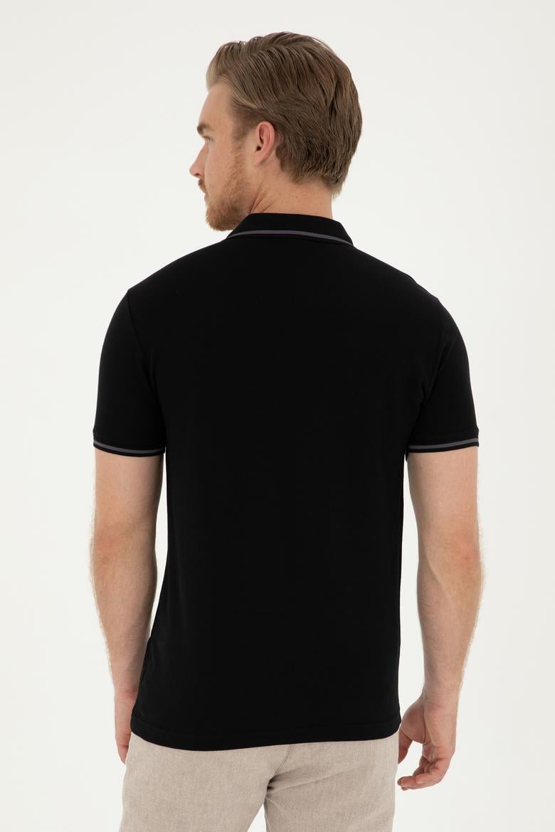 Erkek Siyah Basic Tişört - 50284631071