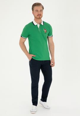 Erkek Yeşil Basic Tişört - 50279559068